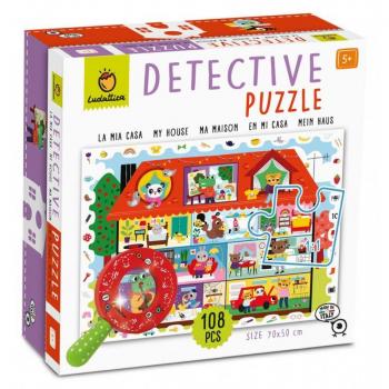 Puzle Detective La Casa Misteriosa de 108 Piezas - Juego de Resolución de Enigmas