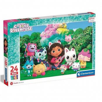 Puzzle Gabby Dollhouse Maxi 24 Piezas Super Color 28520 Clementoni