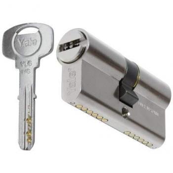 Yale, YL63535HN, Cilindro de Seguridad, YL6, Leva Larga, Llave - Llave, Niquelado, 35 x 35 mm