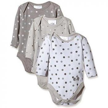 Twins Body U, Langarm - 3er-Pack - Body  para niños, Multicolor
