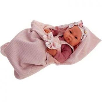 Muñeca Recién Nacida Nica con Saco Mariposa 42 cm (Cuerpo Vinilo)