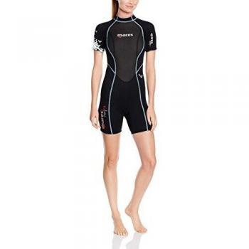 Mares Shorty Reef 2.5 She Dives - Traje de Buceo para Mujer, Color Negro, Talla S1