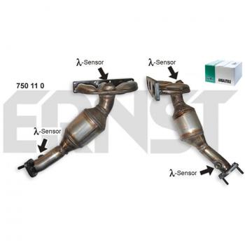 Set de Catalizador ERNST 750110 para BMW Z3 y Serie 3, Compatible con Cilindros 4-6, Incluye Kit de Montaje Euro 3