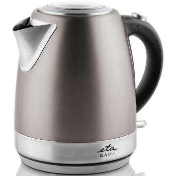 Hervidor Eléctrico ETA Ela Mini 1,2L 2100W Acero Inoxidable Gris Base Giratoria 360°