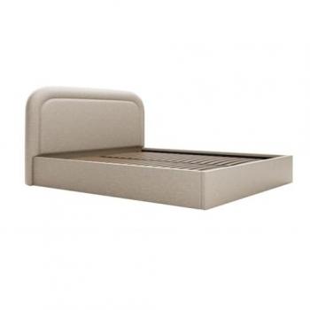 Canapé abatible de 160 x 200 cm - Tela jaspeada - Beige - FIREZA