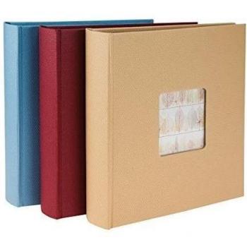 La Vita - 30 x 31 cm, 100 páginas blancas, Cover ausstanzung, surtidos Beige, Color Rojo, Color Azul Claro