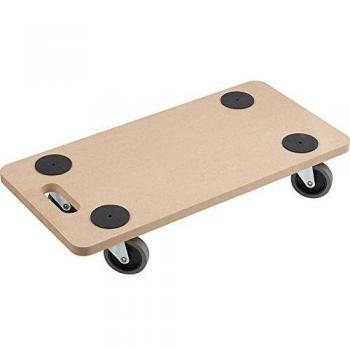 Carrello de transporte MDF 59x29x11cm, capacidad máxima 200kg, con ruedas TPE