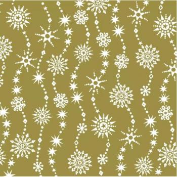 Servilletas papel Chrystal waves gold 33x33cm. 20u.