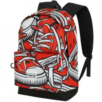 Mochila PRODG HS FAN 2.2 Sneak KARACTERMANIA, color rojo, dimensiones 31 x 44 cm, capacidad de 24 litros