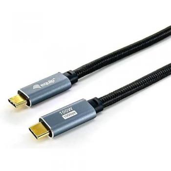 Cable USB-C 3.2 Gen 2 a C, M/M, 3,0m, 5A, PD100W, 4K/60Hz, Negro