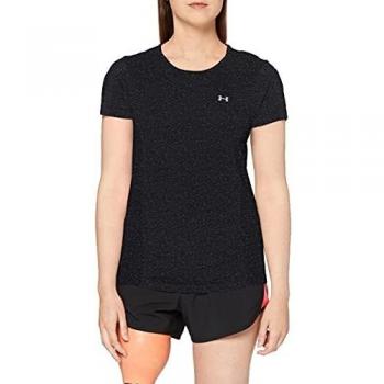 Under Armour (UNDKU Vanish Seamless Shortsleeve Spacedye Camisa Manga Corta, Mujer, Negro, XS