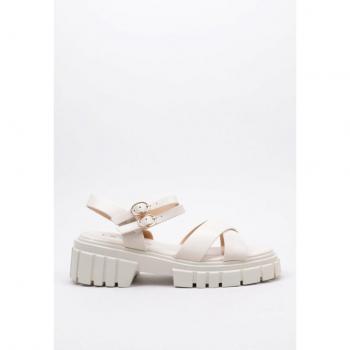 Sandalia de Plataforma Krack Core LEUKADE para Mujer en Beige