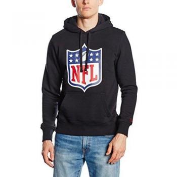 New Era NE92160FA14 Team Logo PO Hood BLK Sudadera-Línea NFL Generic, Hombre, Negro, S