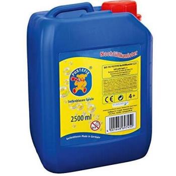 Pustefix- Burbujas de jabón Botella de Recambio de 2.5l, Color Azul