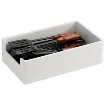 Caja de Almacenamiento Apilable Multifuncional sin Tapa Joybos - Versatilidad en Plástico Blanco