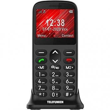 Telefunken - Teléfono móvil S420, Negro