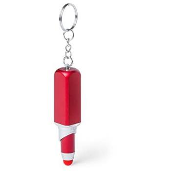 Pack de 12 a 60 unidades de Llaveros originales con bolígrafo y pinta táctil para móvil, disponibles en 3 modelos diferentes (incluyendo modelo rojo), ideales como detalles para bodas y bautizos