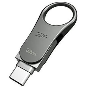 Silicon Power Mobile C80 32GB USB Flash Drive (USB-A & Type-C)