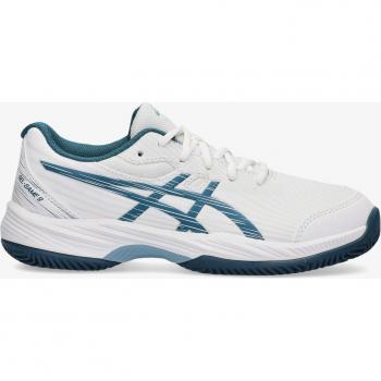 ASICS Gel-Game 9 GS Zapatilla Tierra Batida Niños - Blanco, Color Petróleo