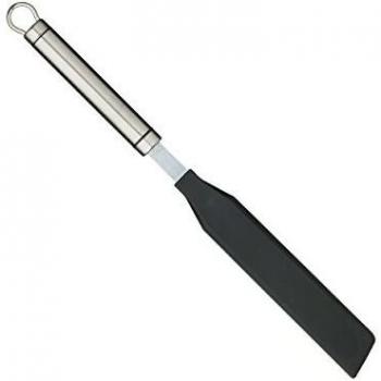 Espátula Profesional de Acero Inoxidable Antiadherente con Mango Ovalado - 33 cm