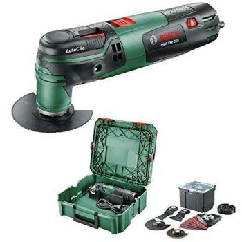 Bosch Multiherramienta PMF 250 CES 250 W, set universal de accesorios, en SystemBox, tamaño S - Amazon Edición