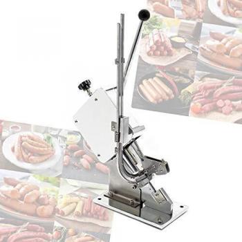 Clipadora de embutido manual Wiltec con regulador de presión y 1000 clips, máquina atadora de acero para chorizos, salchichón y morcilla