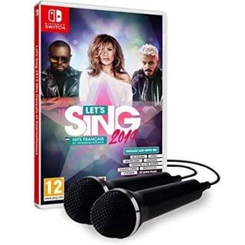 Let's Sing 2019 Éxitos Internacionales + 2 Micrófonos para Nintendo Switch
