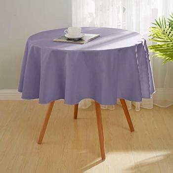 Deconovo Manteles para Mesas Rectangulares Originales De Tela Moderna 180 cm Violeta