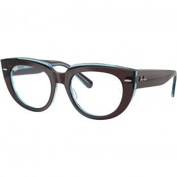 Ray-Ban RX5586 Doreen 8366 Women's Eyeglasses Brown Size 48 (Frame Only) - Blue Light Block Available