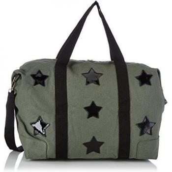 Mimic Copenhagen Canavas bag with stars - Bolso de hombro para mujer, color verde
