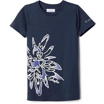 Columbia Peak Point T-Shirt Camisa, Niñas, Blue, L