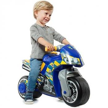 Moto correpasillos Molto Cross Policía Azul - Moto correpasillos todo terreno, juguete infantil seguro y resistente, fomenta el sano desarrollo de niños y niñas, recomendado para mayores de 18 meses