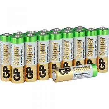 GP Batteries GPPCA15AS017 Pack de 16 Pilas alcalinas AA, LR06 1,5V