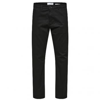 Selected New Miles Slim Fit Black Chino Pants 31/L30