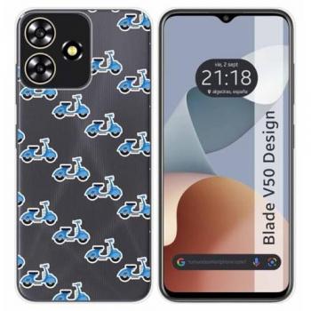 Funda de Silicona para Zte Blade V50 Design 4G con Diseño de Scooter y Dibujos