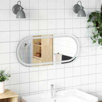 LED Oval Bathroom Mirror 90x40 cm