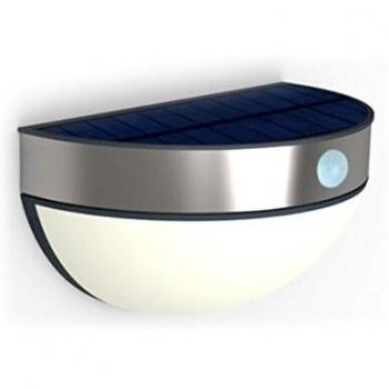 Aplique Solar LED Bubble con Sensor 2,3W 4000K IP44 Acero Inoxidable