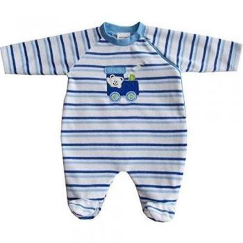 Schnizler Nicki, Schlafanzug Lokführer - Pijama Unisex bebé, color azul, talla 50