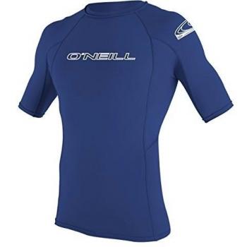 O 'Neill Wetsuits Basic Skins S/S Crew - Camiseta de poliester para hombre con proteccin UV Azul azul Talla:xxx-large
