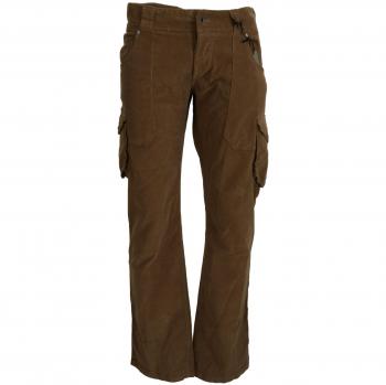 Ermanno Scervino Brown Cotton Corduroy Cargo Pants - IT46 | S