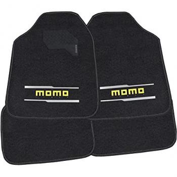 Momo Set de Alfombrillas Universales para Coche 005 Negro/Gris (4 pcs)