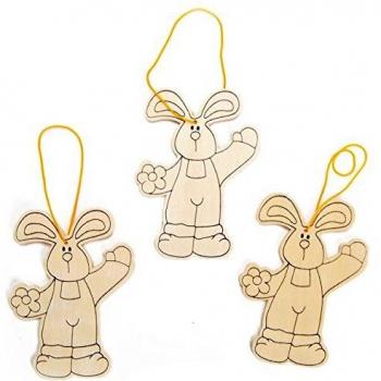 Beleduc - 40712 - Kit de manualidades - Colgantes Conejo - Set de 3