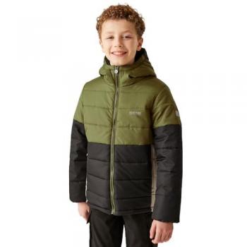 Regatta Kids Insulated Lofthouse VIII Jacket - Water-Repellent, Nephrite Green/Black, Size: 13 Years