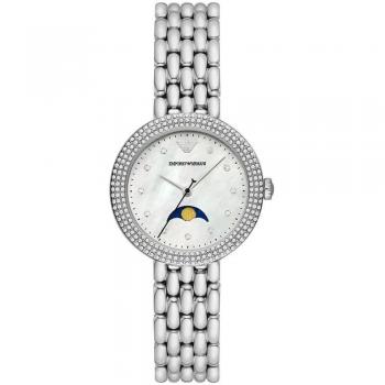 Emporio Armani AR11461 Reloj Analógico para Mujer con Correa de Acero Inoxidable, 32mm
