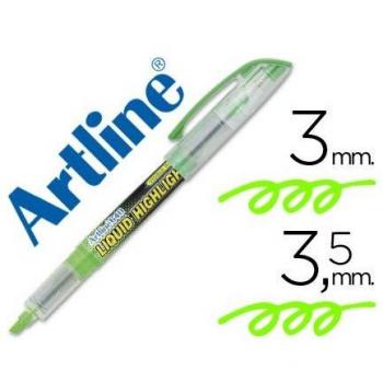 Rotulador Artline Fluorescente EK-640 Verde Punta Biselada