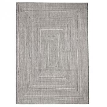 Alfombra de Exterior Quadro Gris 300x200 Cm