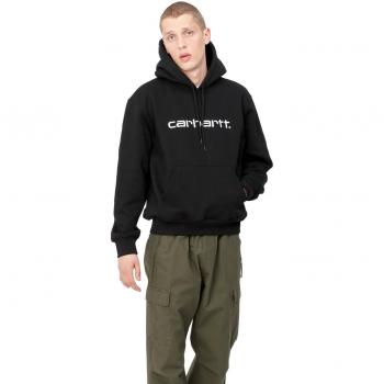 Carhartt WIP Men's Hooded Sweatshirt Black/White - Size: XL