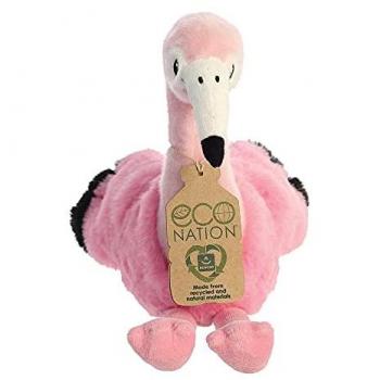 Aurora Peluche Eco Flamenco 24 cm, Felpa Rosa, Color Único, Dimensiones 30x44x7 Cms