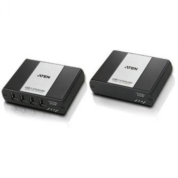 Aten UEH4002-AT-G - Hub de red USB con 4 puertos, negro