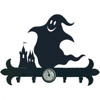 IMEX EL ZORRO El Zorro 11626-Colgador de Llaves Fantasma, 290 mm, Hierro Forjado, Negro, 2.5x29x14.5 cm
